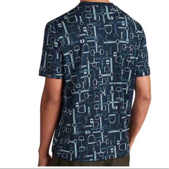 SOLD!!! Hermes Cotton Navy Blue T-Shirt for Men size XXL - Picture 5 of 13